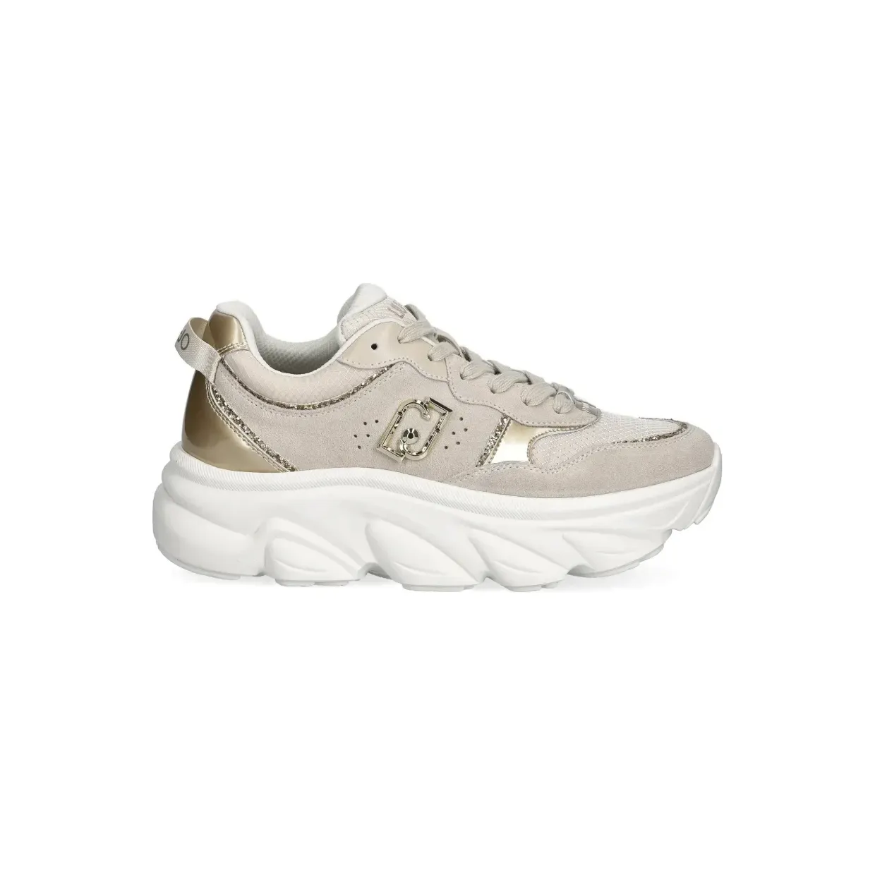 LIU JO Sneakers met logo-applicatie – Beige (BA6025PX080)