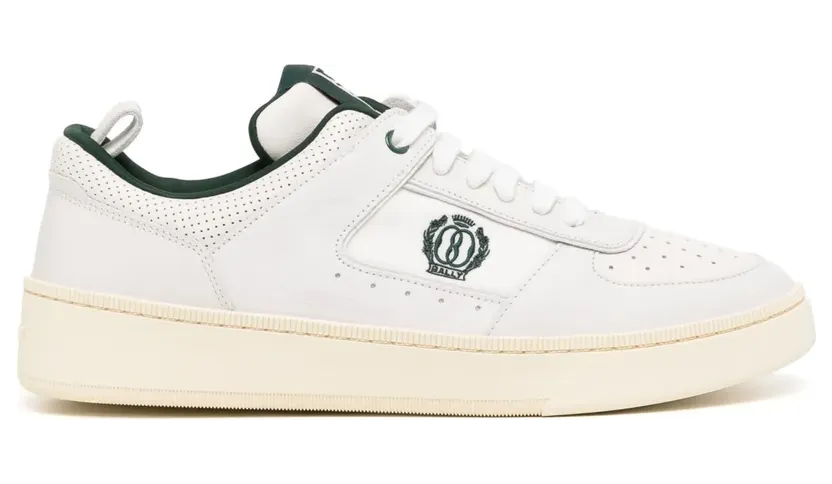 Bally Sneakers met geborduurd logo – Wit (MSK06AVT005)