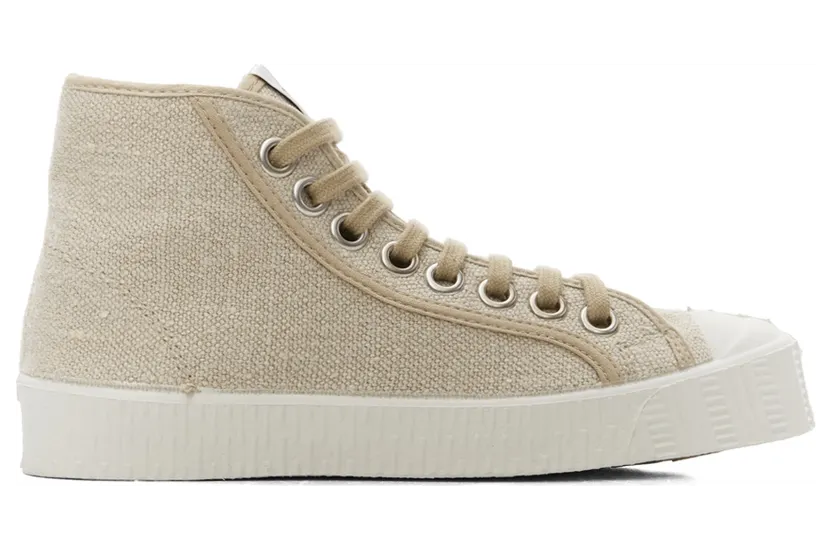 Spalwart Beige Linen Special Mid Sneakers (34051100030)