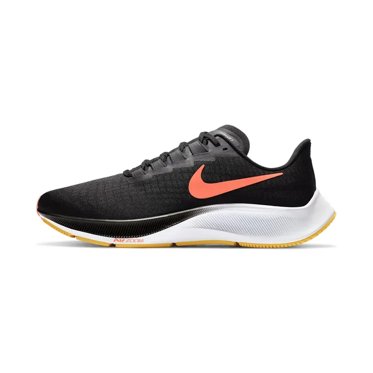 Nike Air Zoom Pegasus 37 “Black / Anthracite / White / Bright Mango” (BQ9646-010)