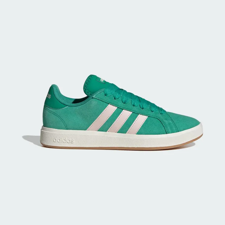 Adidas Grand Court Base 00s “Court Green / Putty Mauve / Off White” (JQ3599)