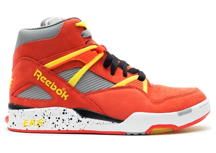 Reebok Pump Omni Zone Packer Shoes Nique Red Red/Grey-Comet (Other Brands Reebok)