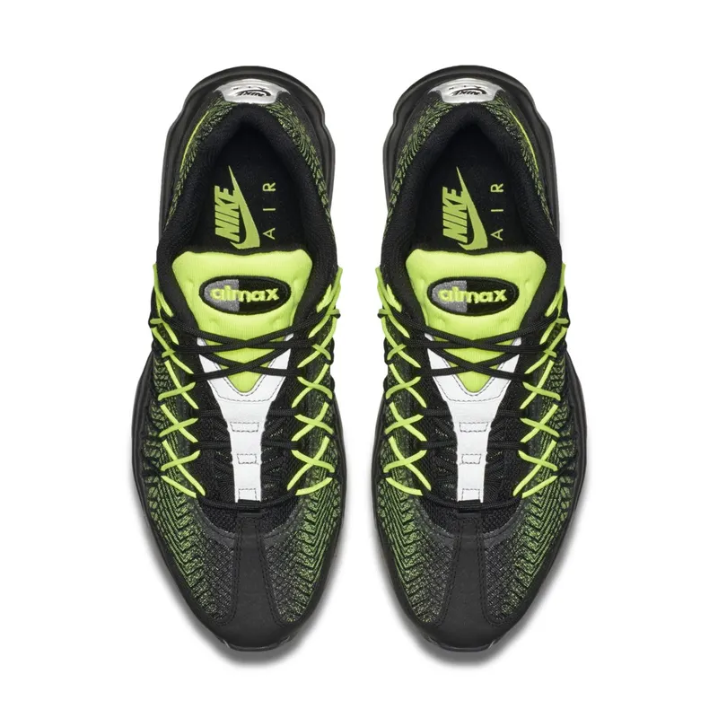 Nike Air Max 95 Jacquard Black Volt Black/Volt-Drk Grey-Mttlc Slvr (749771-007)