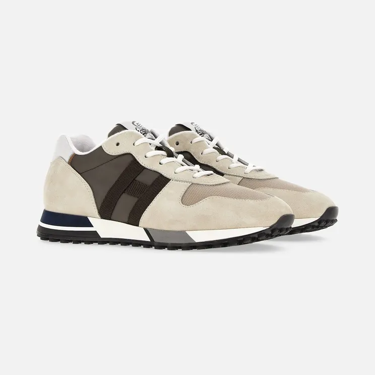 Sneakers Hogan H383 Beige Brown (HXM3830AN51MST0BBZ)