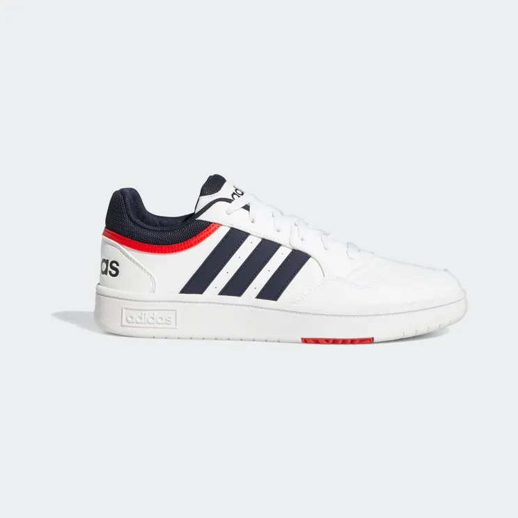 adidas Hoops 3.0 Low Classic Vintage “Cloud White / Legend Ink / Vivid Red” (GY5427)