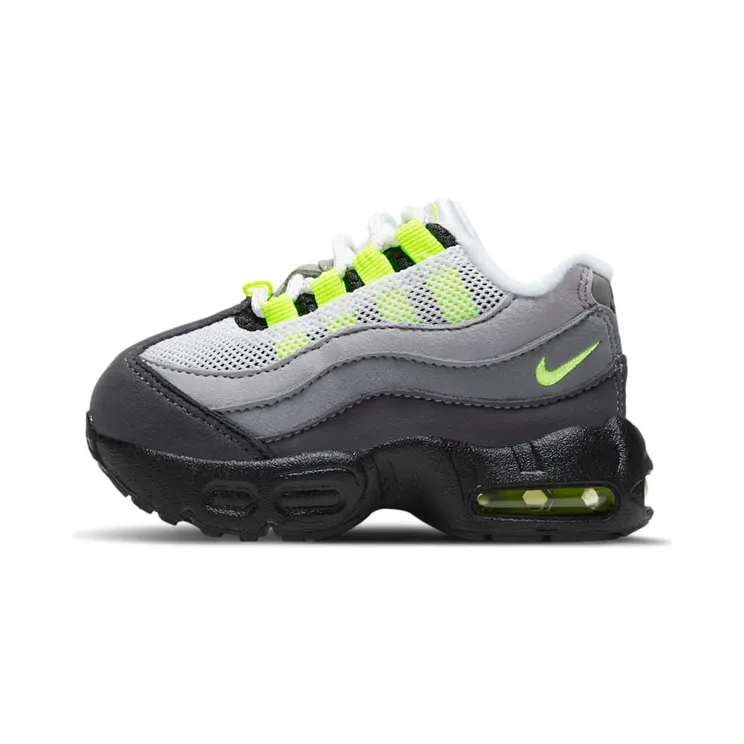 Nike Air Max 95 OG Neon 2020 (TD) “Black / Light Graphite / Medium Grey / Neon Yellow” (CZ0949-001)