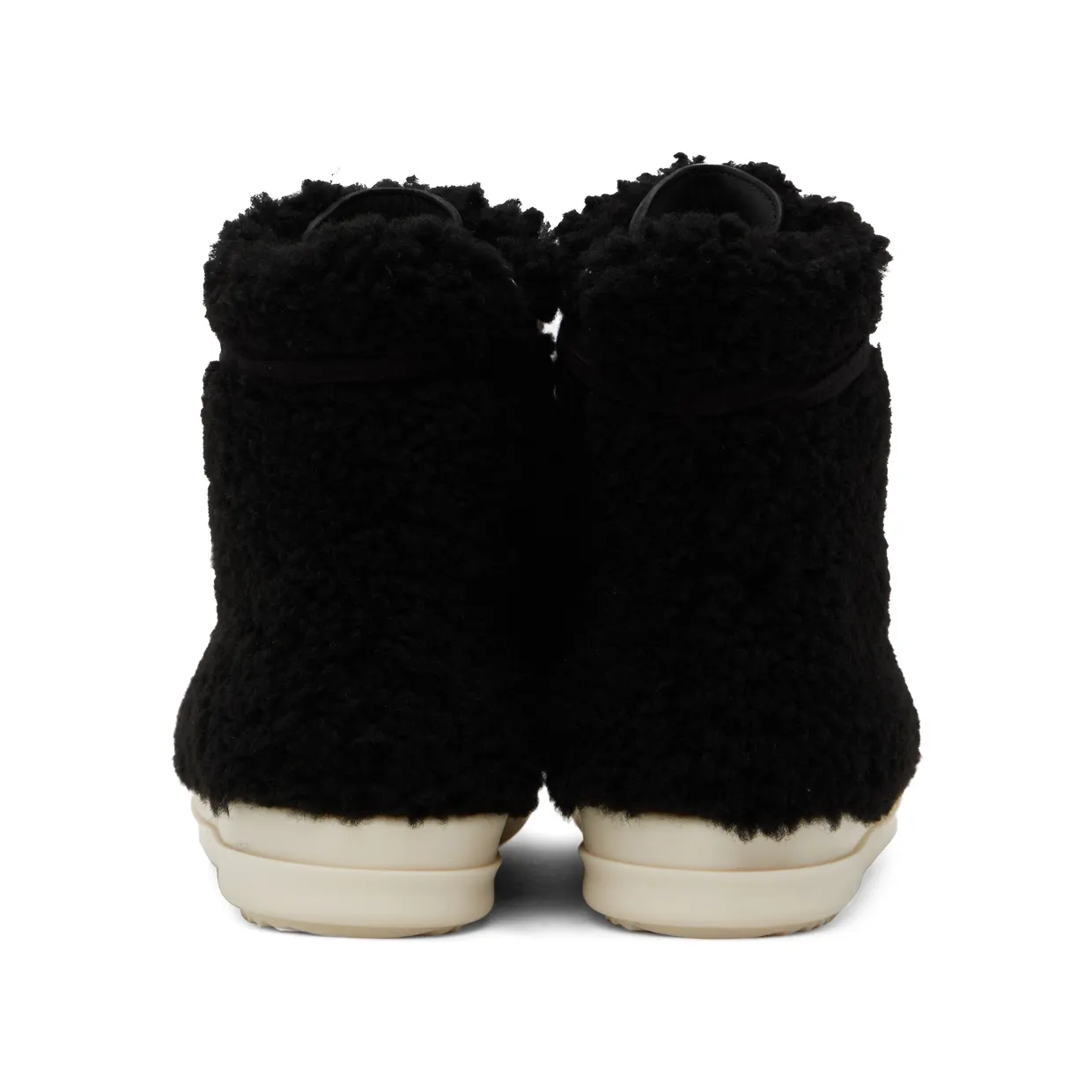 Rick Owens Black Shearling Strobe Sneakers (RU02B2890 LSHP) (2)