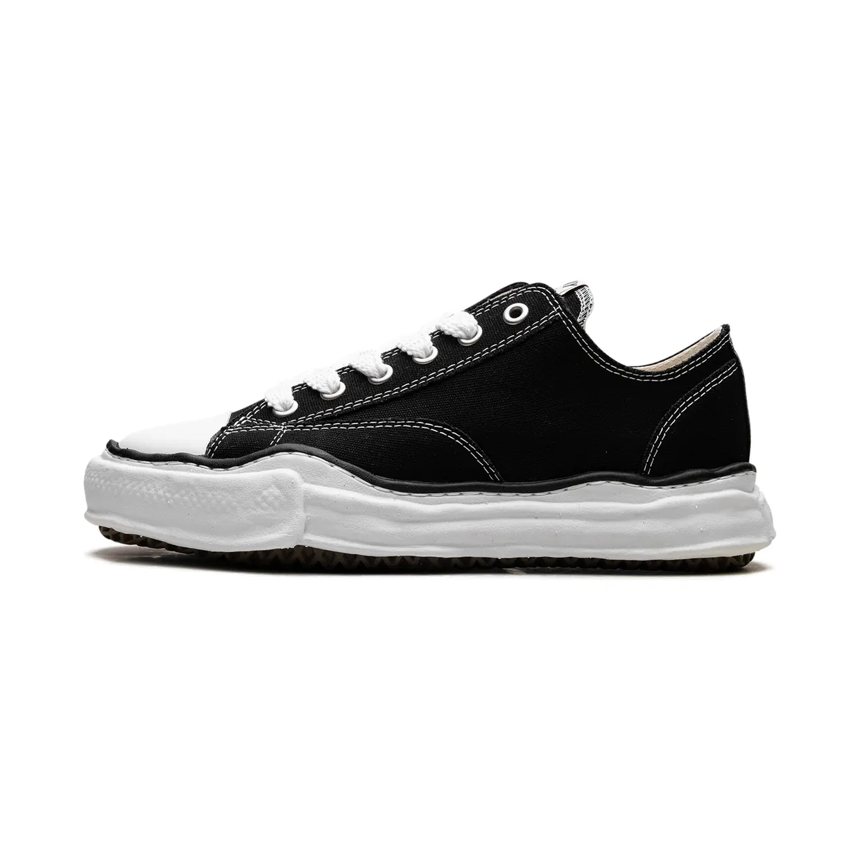 Maison Mihara Yasuhiro Peterson OG Sole Canvas Low "BLACK" (A01FW702-BLK)