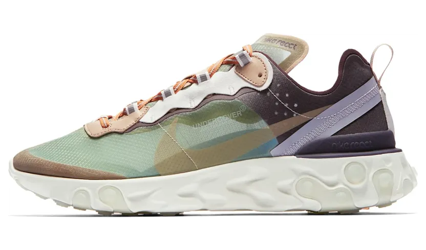 Nike x Undercover React Element 87 Linen Burgundy (2018) (BQ2718-300)