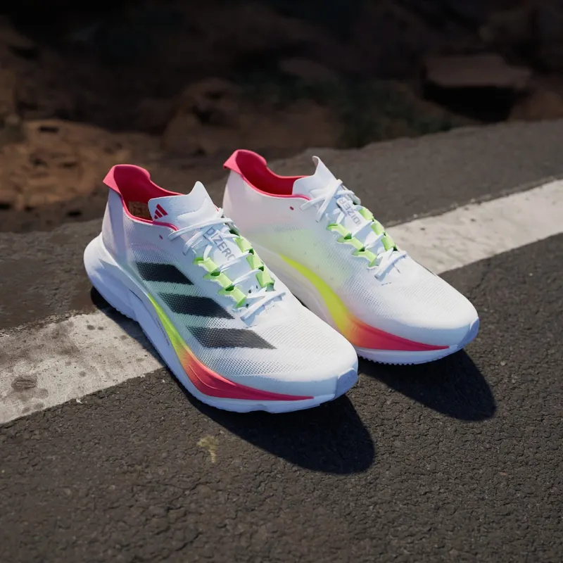 Adidas Adizero Boston 12 Cloud White / Core Black / Lucid Red (JQ2552)