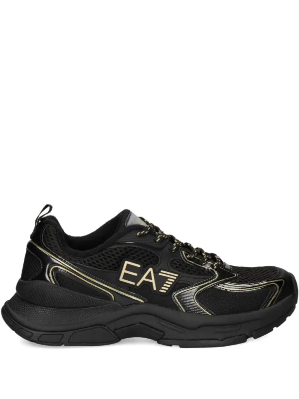 Ea7 Emporio Armani Predator low-top mesh with logo – Black (X8X249)