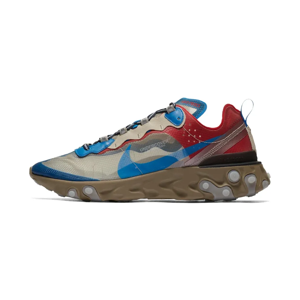 Nike x Undercover React Element 87 Khaki Red (2018) (BQ2718-200)
