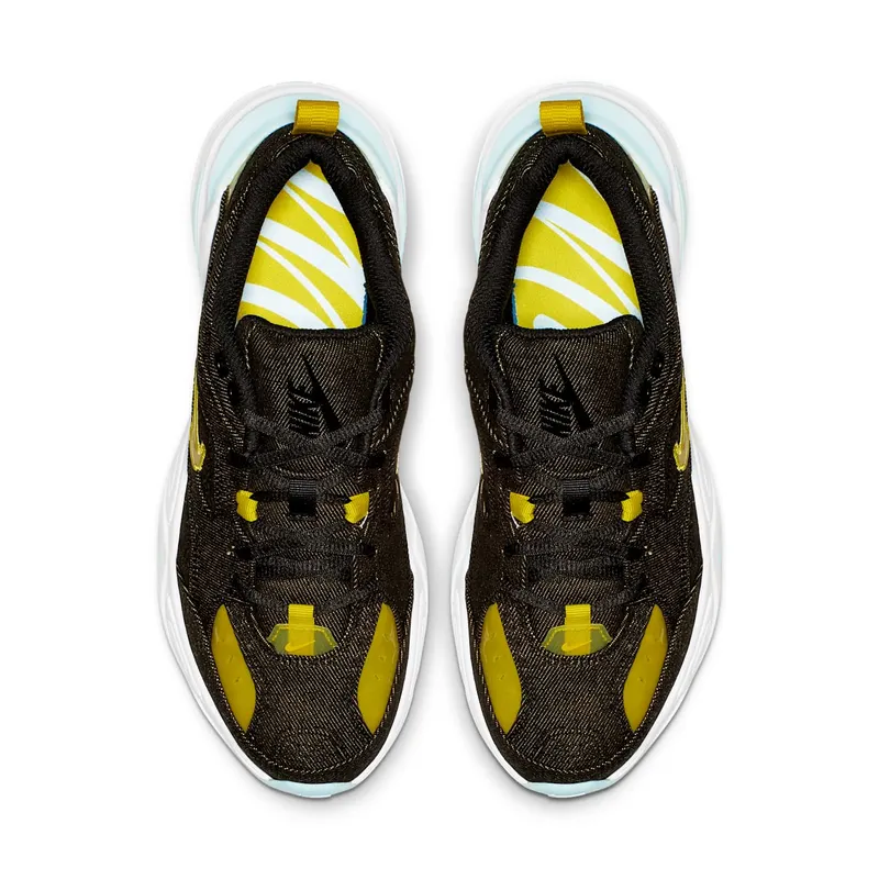 Nike M2k Tekno Twill Denim (W) Black/Teal Tint-White-Bright Citron (BV0970-001)