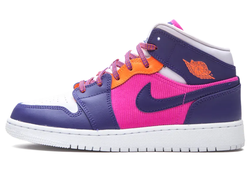 Air Jordan 1 Mid GS Fire Pink (555112-602)