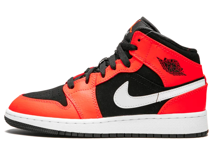 Air Jordan 1 Mid GS Black Infrared (554725-061)