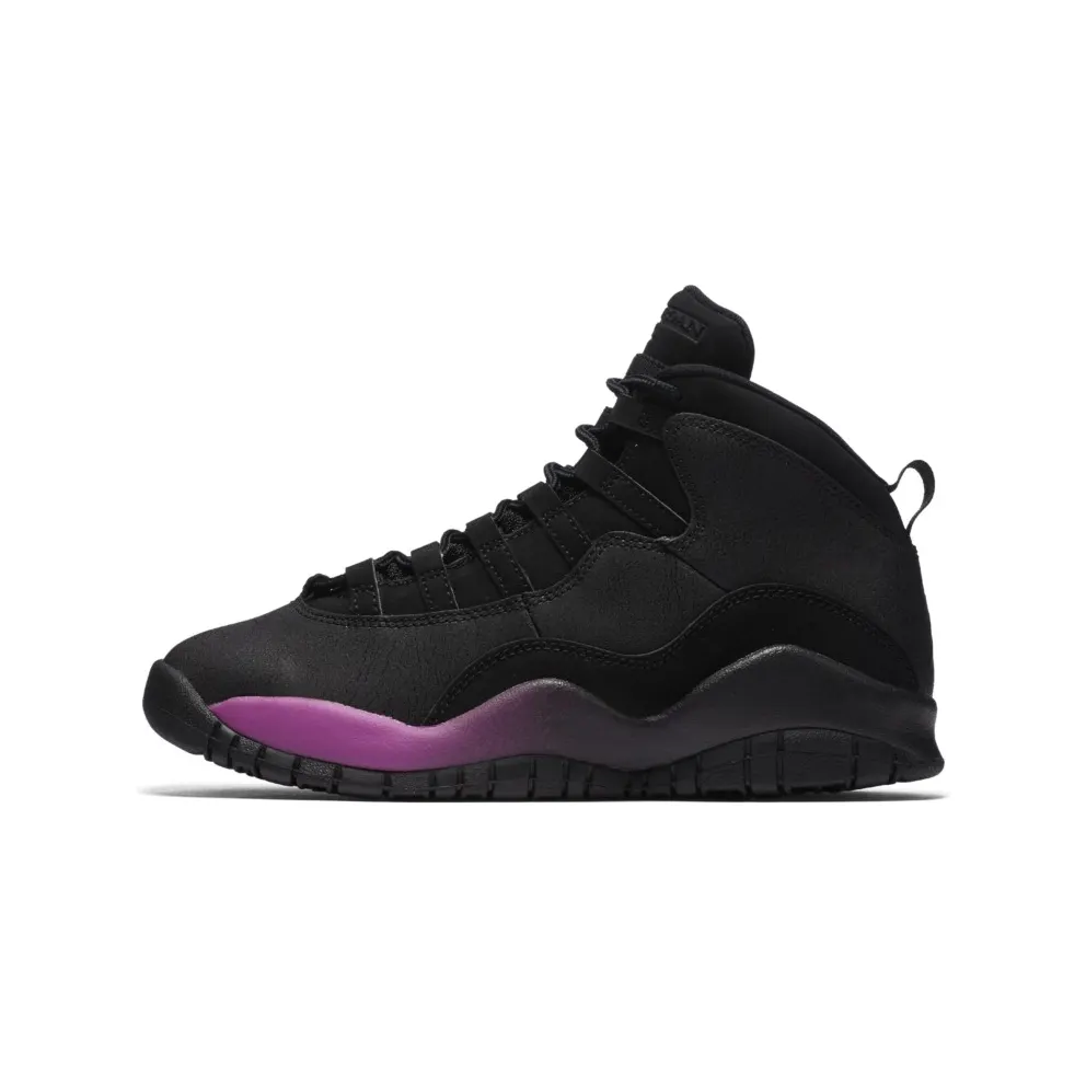 Jordan 10 Retro Black Fuchsia Black (GS) Black/Fuchsia Blast-Black (487211-017)