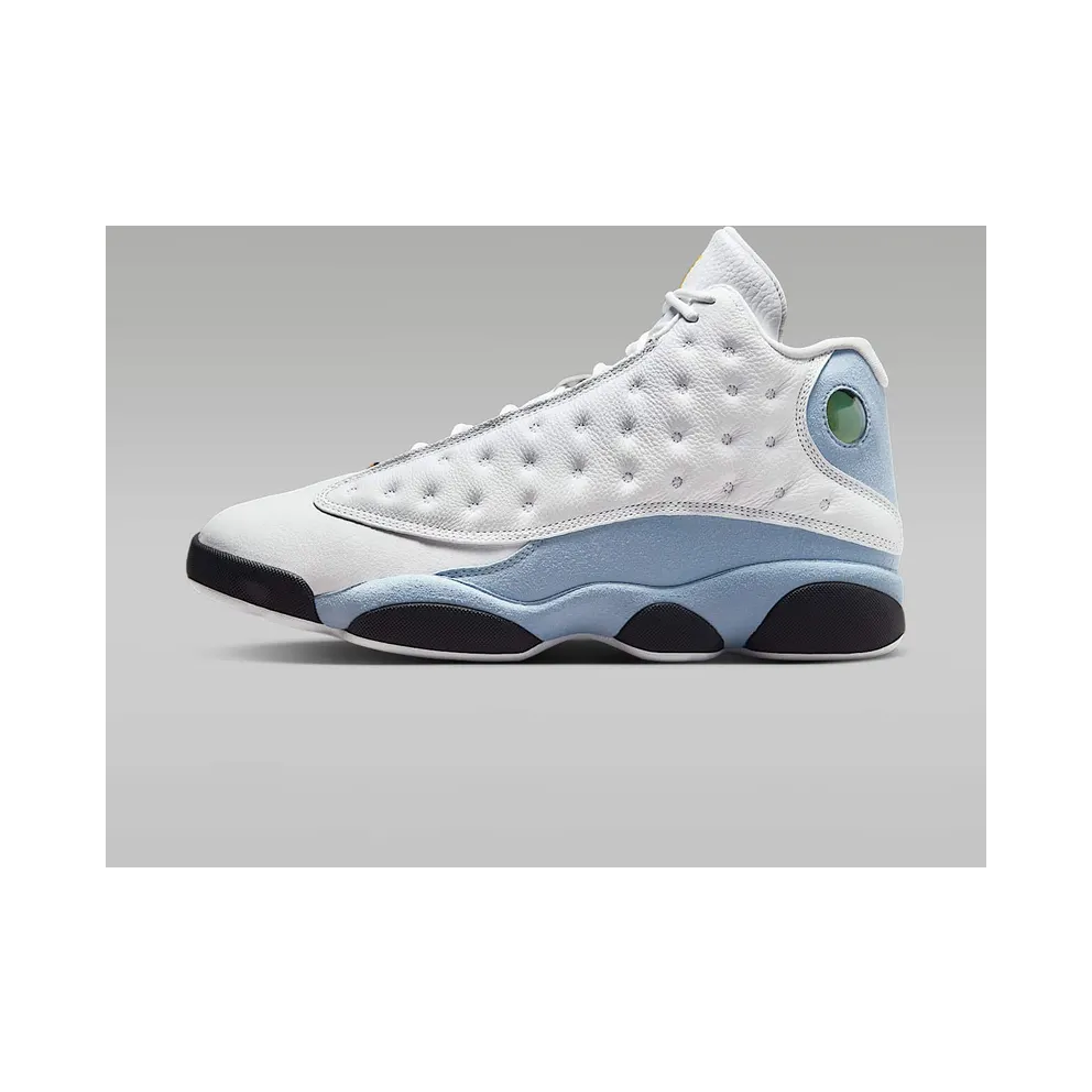 Air Jordan 13 Retro White/Blue Grey/Black/Yellow Ochre (414571-170)