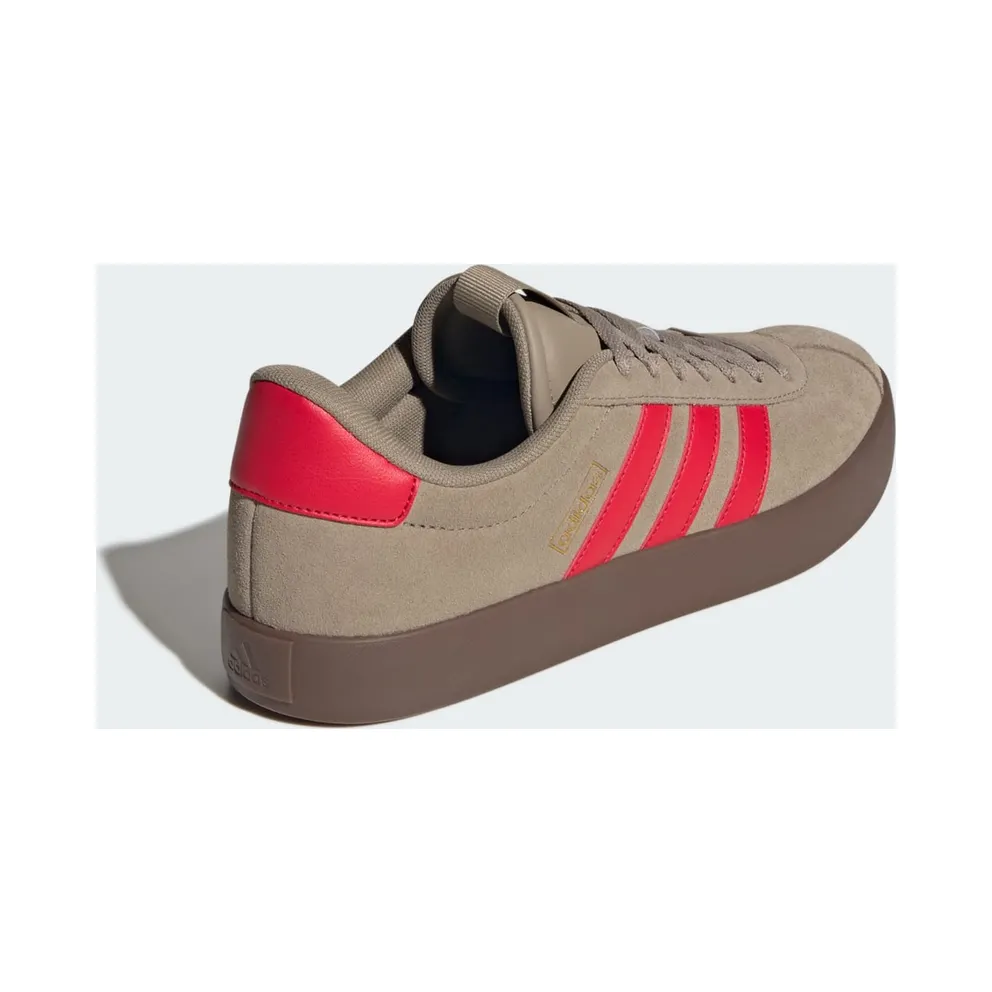 adidas VL Court 3.0 “Blanch Cargo / Pure Ruby / Gold Metallic” (IH4032)