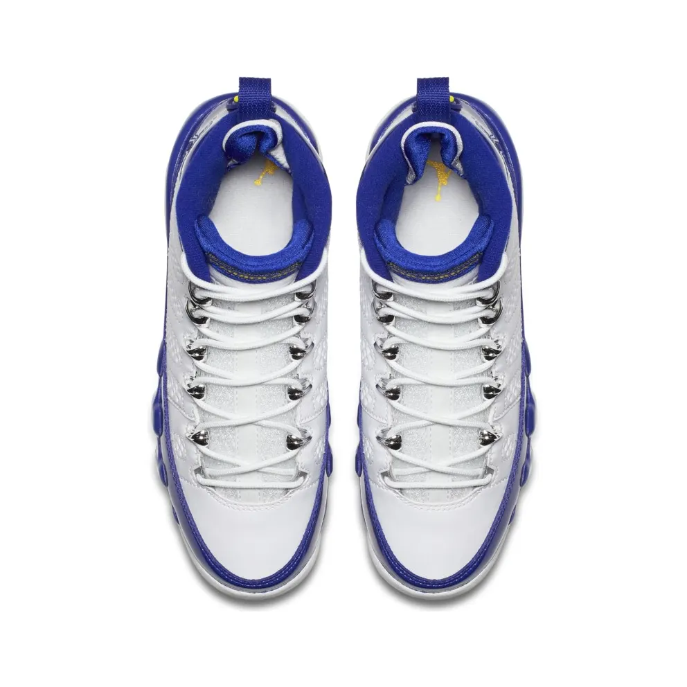 Jordan 9 Retro Kobe Bryant PE (GS) White/Concord-Tour Yellow (302359-121)