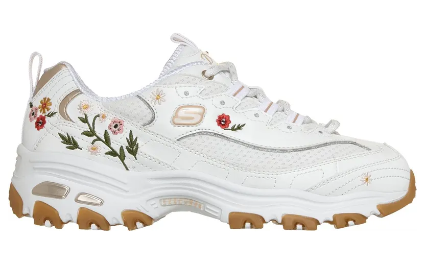 Skechers D’Lites – Spring Bloom Sneaker Wit