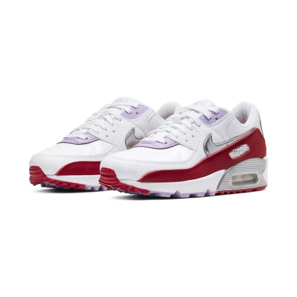 Nike Air Max 90 Recraft Chinese New Year 2020 (W) White/Team Red-Metallic Silver (CU3004-176)