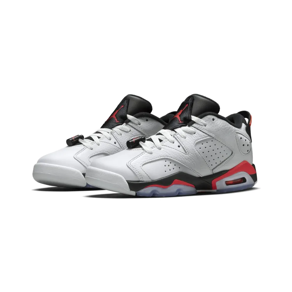 Jordan 6 Retro Low White Infrared 23 Black (GS)