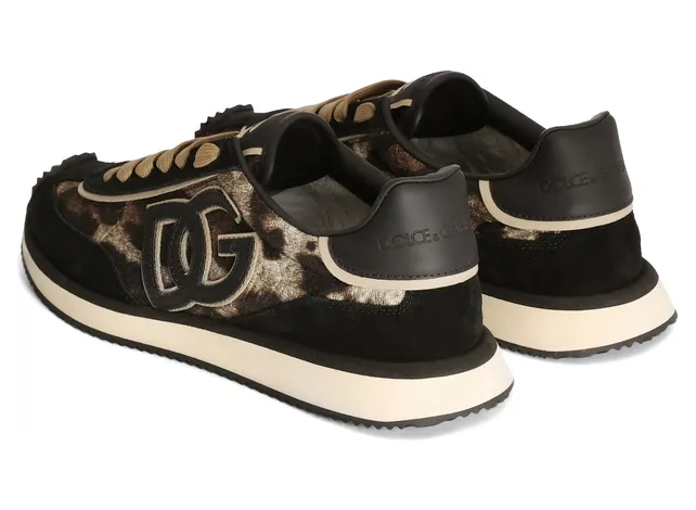 Dolce & Gabbana Leo-print Fabric DG Cushion “Brown/Black” (CK2288 A3L89 HY13M) (2)