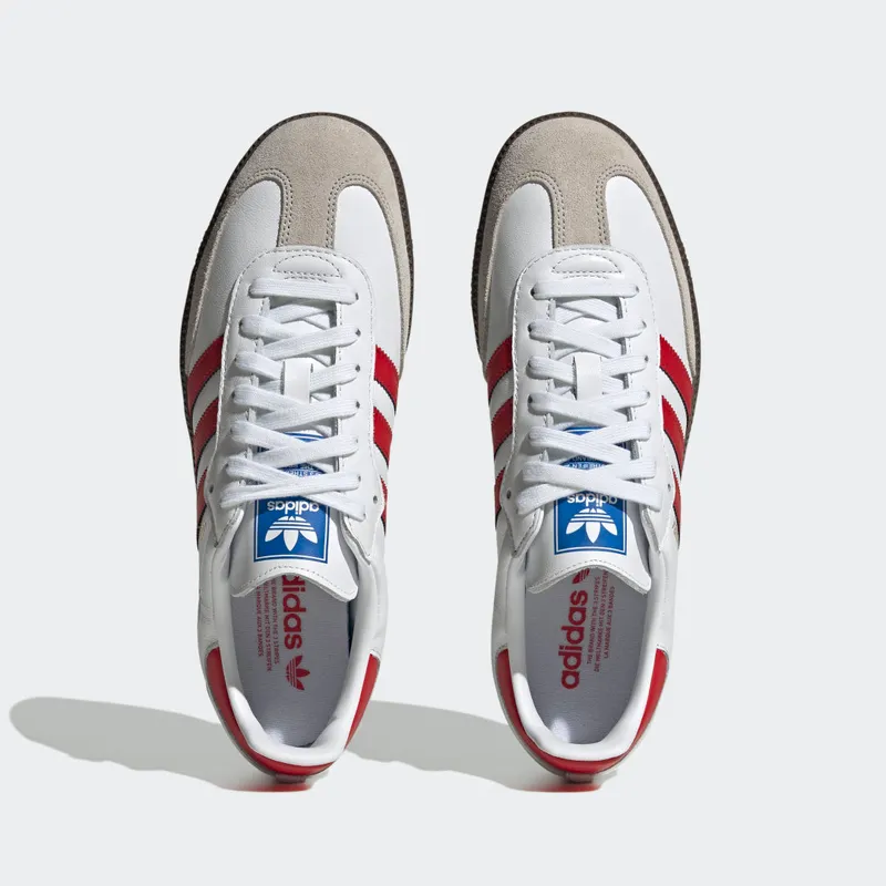 adidas Samba OG White / Better Scarlet / Gum 5 (IG1025)