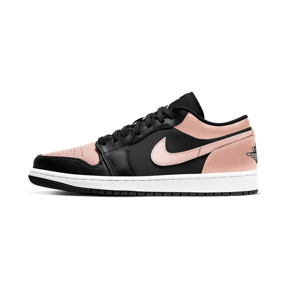 Jordan 1 Low Crimson Tint (GS) – “Black / Crimson Tint / White” (553558-034)