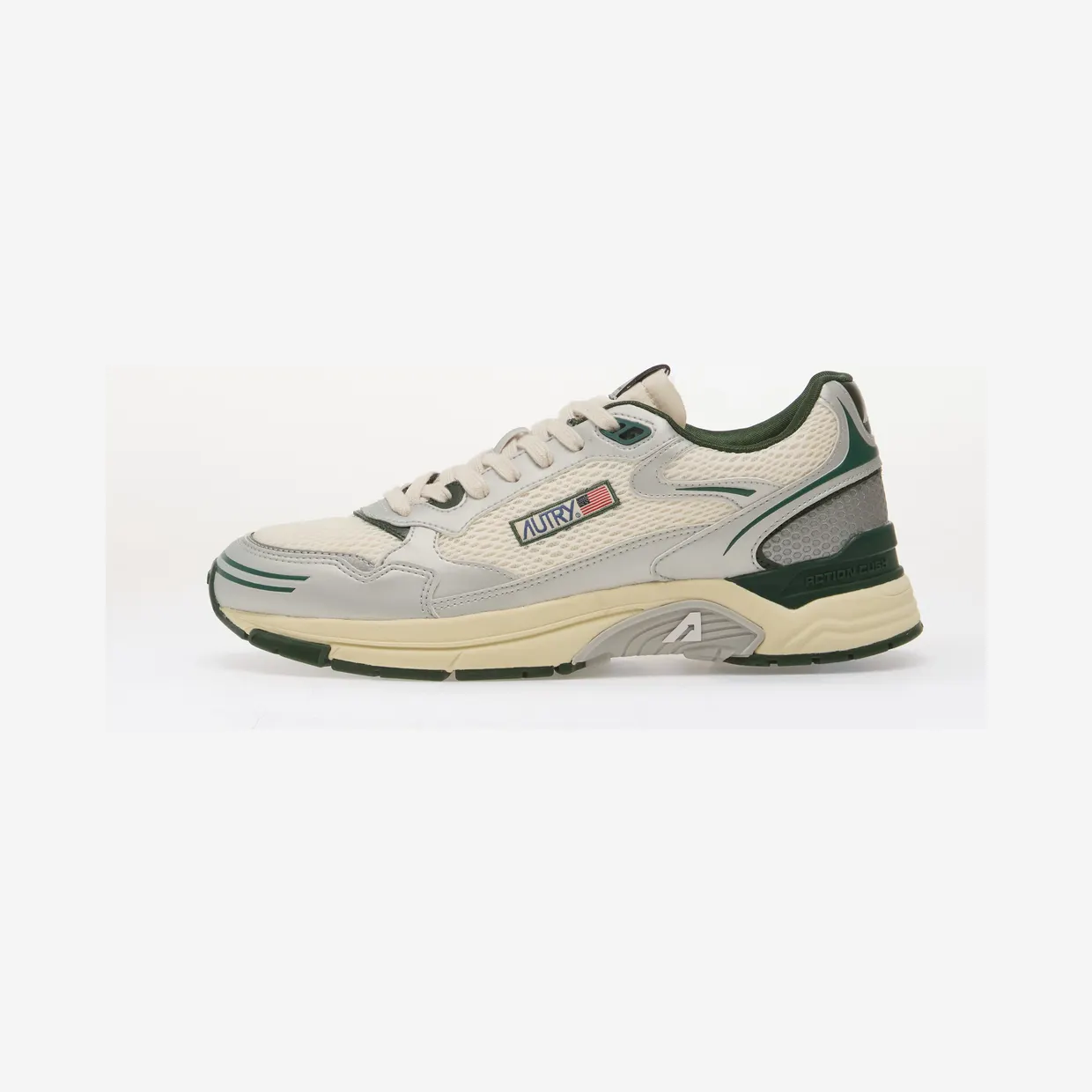 Sneakers Autry Hyperway Low Man Silver/ Green (A1UNHYLMMV16)