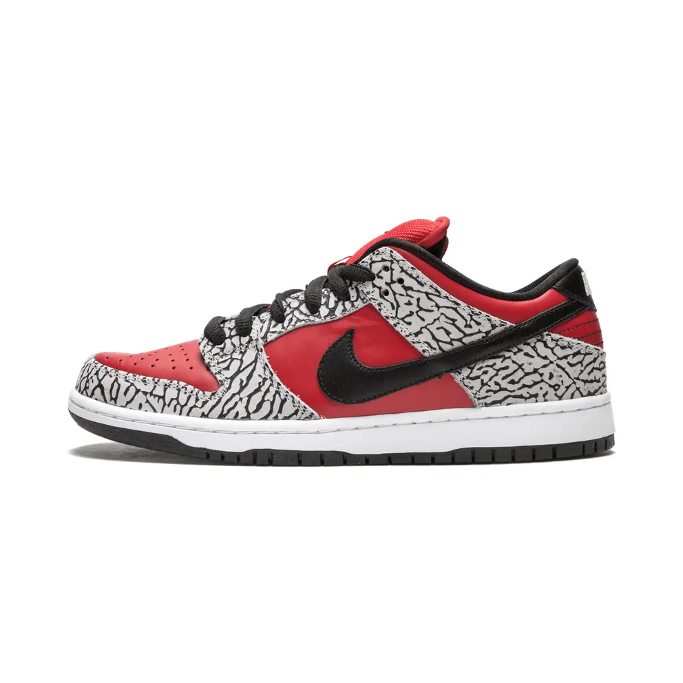 Nike SB x Supreme Dunk Low Premium ‘Fire Red Cement’ (2012) (313170-600)
