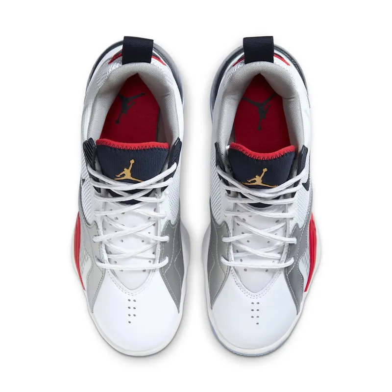 Jordan Zoom 92 Olympic White/Obsidian-True Red-Metallic Silver (CK9183-101)