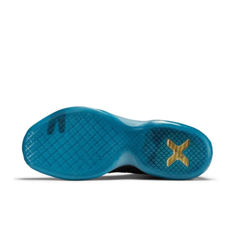 Nike Kobe 10 Elite Commander Black/Metallic Silver-Blue Lagoon-Volt (718763-004)