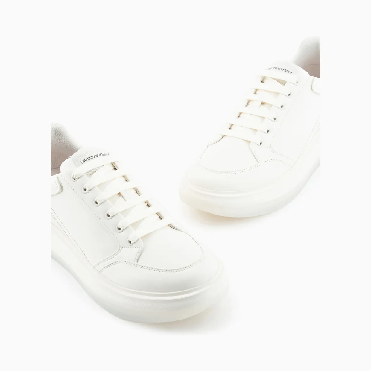 Armani Low-Top In Smooth Leather With Side Logo (X4X633-XM964-M801) (5)
