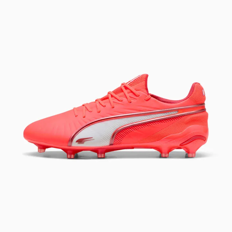 Puma Football Boots Puma King Ultimate Glowing Red / Puma White / Red Fire (108303-01)