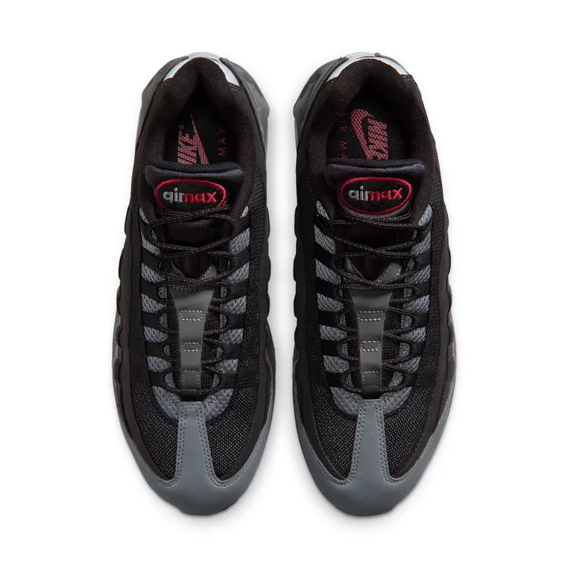 Nike Air Max 95 – “Black / Smoke Grey / Dark Smoke Grey / Tough Red” (HM4740-015)