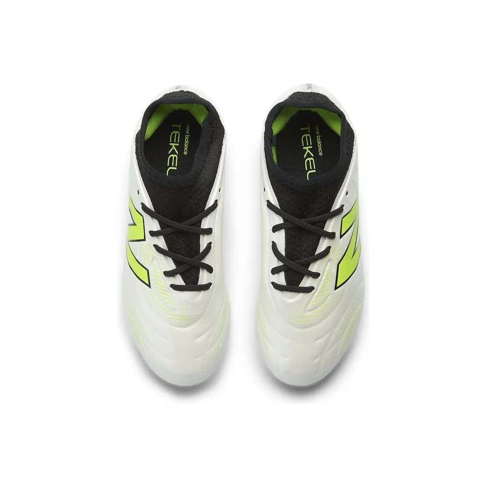 New Balance Tekela Team Low FG White Black Lime Light (SJT3FSP5)
