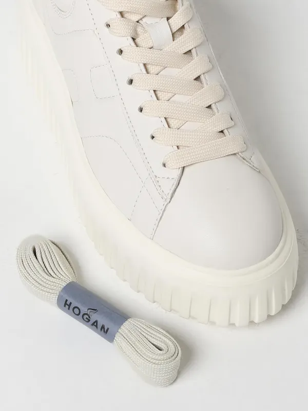Hogan Nappa Leather Sneakers Yellow Cream (HXW6450FC60LE9B013) (3)