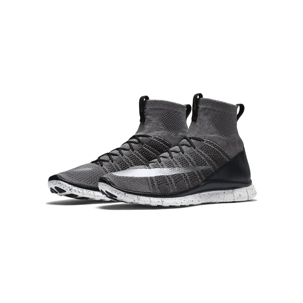 Nike Free Flyknit Mercurial Dark Grey Dark Grey/Silver-Black-Summit White (805554-004)
