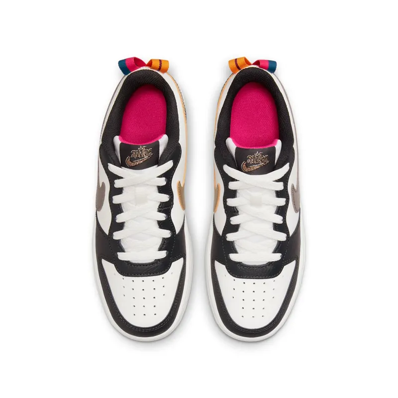 Nike Court Borough Low 2 Off Noir Pink Prime (GS) (DJ0040-100)