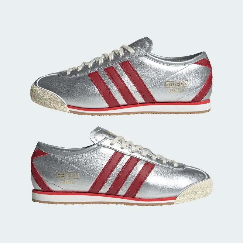Adidas Italia 70s Silver Metallic / Team Victory Red / Gold Metallic (JQ6964)