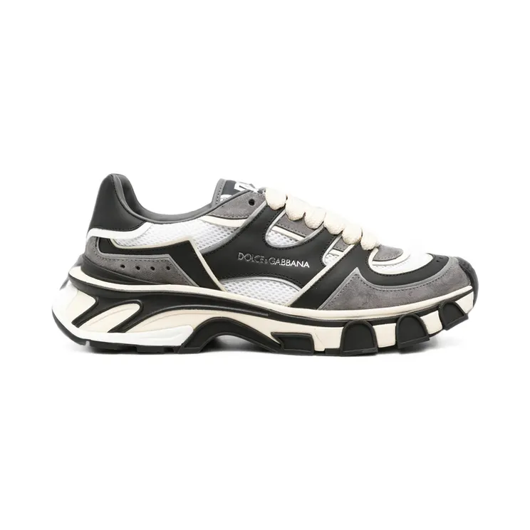 Dolce & Gabbana Logo-print Chunky-sole “Black/White” (CS2463 A0996 89697)