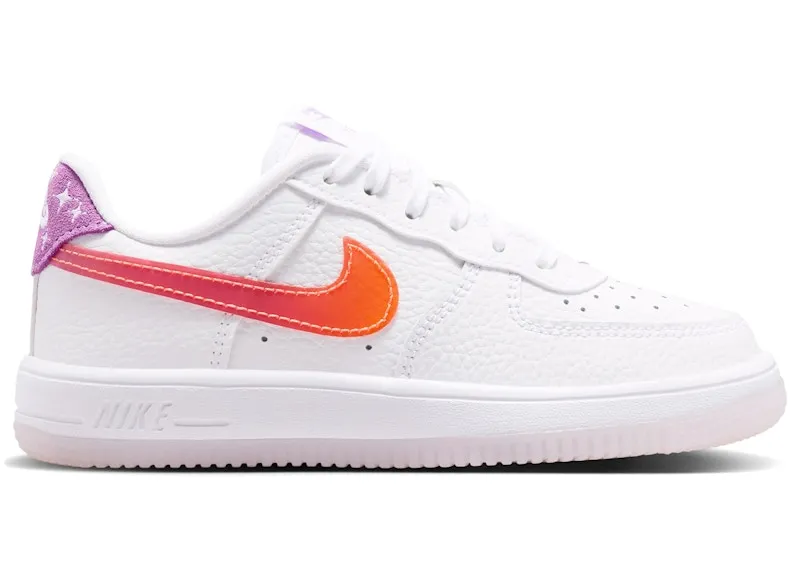 Nike Force 1 Low White Turf Orange Violet (IR5460-100)