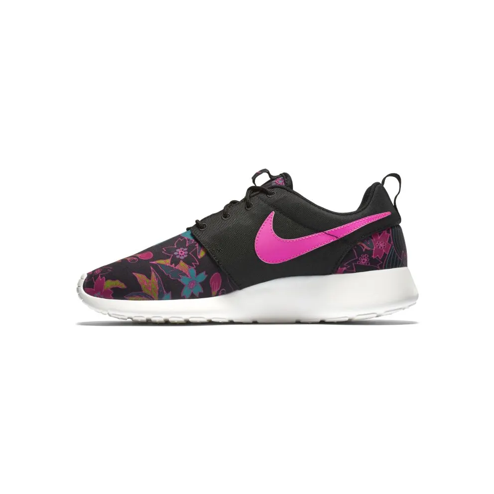 Nike Roshe Run Floral Print Pink Foil (W) Black/Pink Foil-Sail (749986-061)