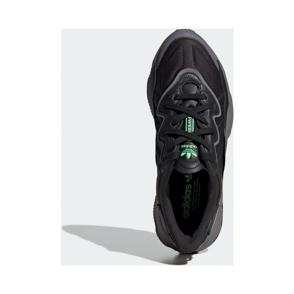 adidas OZWEEGO Core Black / Charcoal Solid Grey / Screaming Green (HR1168)