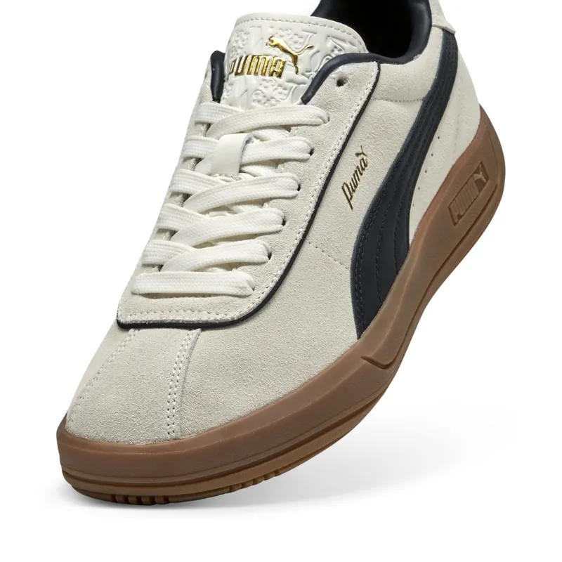 Puma Club Klassika Suede “Warm White / Puma Black / Puma Gold” (400718_01)