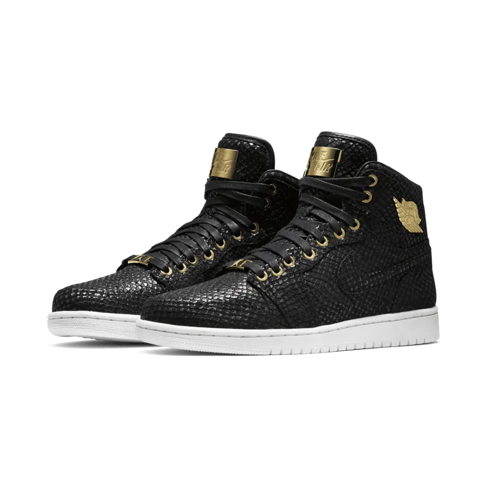 Jordan 1 Retro Pinnacle Black Black/Metallic Gold-White (705075-030)