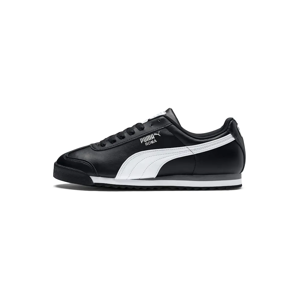 Puma Roma Basic GS “Black White Silver” (354259-01)