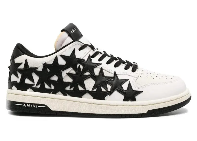 AMIRI Stars Low Top White Black (PS24MFS025-001)