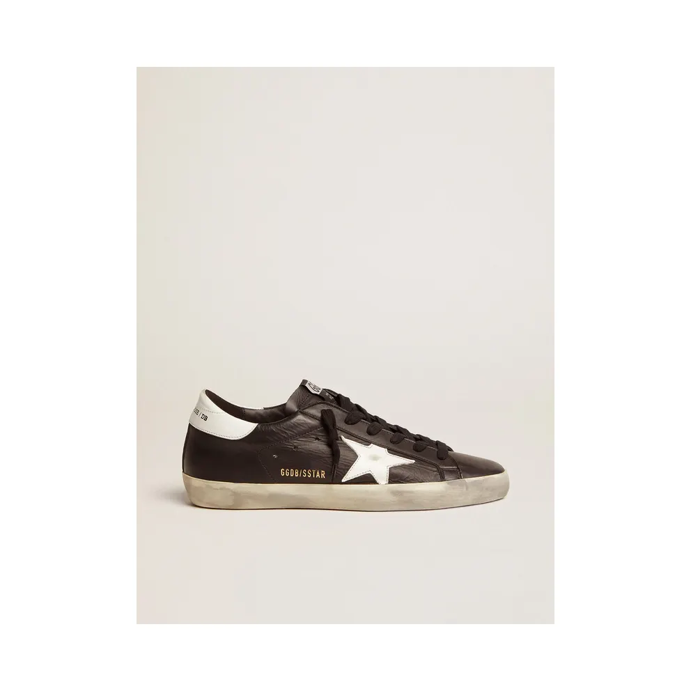 Golden Goose Super-Star Black White Leather (W) (GWF00101F00032180203)